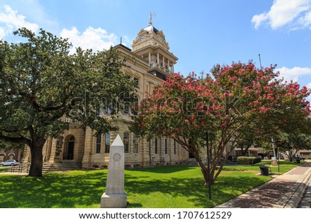 The Bell County Courthouse is the third courthouse build on this site in 1884 in Belton, Texas, USA.