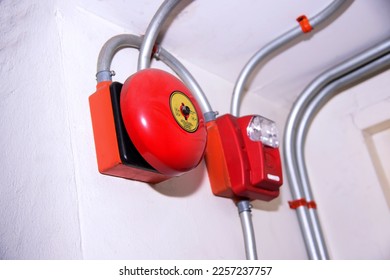 Bell fire alarm system in the building - Shutterstock ID 2257237757