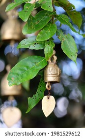 A Bell Hanging In A Tree.