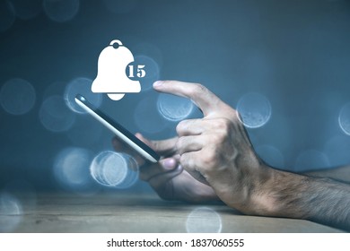 Bell icon for incoming message. - Shutterstock ID 1837060555