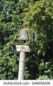 Bell On A Pole At The Hermitage Museum In Nashville, Tennessee