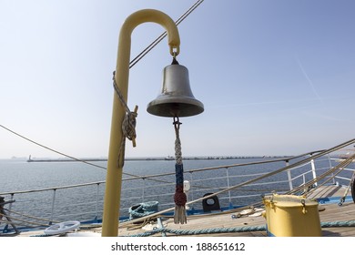 Bell on sailing ship