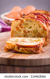 Bell Pepper And Olive Loaf.