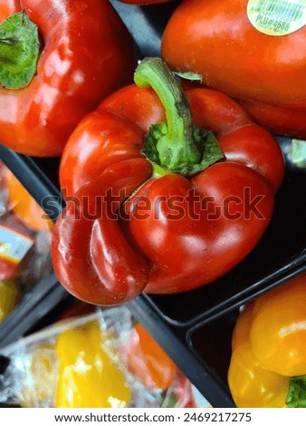 bell pepper with a slight defect (an extra bell)