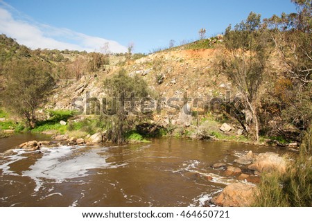 The Bell Rapids where the Avon and Swan River meet in Brigadoon in the Swan Valley region in Western Australia/Bell Rapids: Swan Valley/Brigadoon, Western Australia