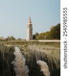 bell tower in Burano island, Venezia