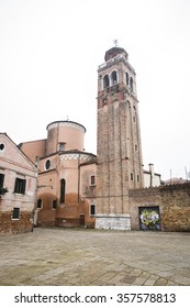 Bell Tower - Campanile Of Chiesa Di San Sebastiano Or Church Of Saint Sebastian, Venice, Italy