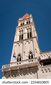 Bell tower of the cathedral of St Lawrence, Trogir, Croatia - Shutterstock ID 2254810805