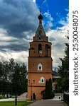 Bell tower, constructed in 1686. Assumption monastery, city Staritsa, Russia