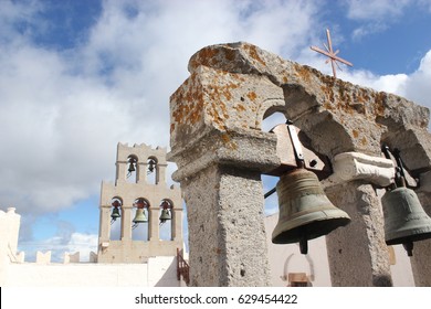 Bell Tower In Patmos, Greece