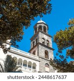 The bell tower of St. Francis Church (Iglesia de San Francisco), Santa Cruz de Tenerife, Tenerife, Spain