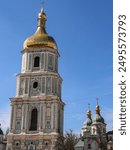 bell tower of St. Sophia Cathedral on St. Sophia Square in Kyiv