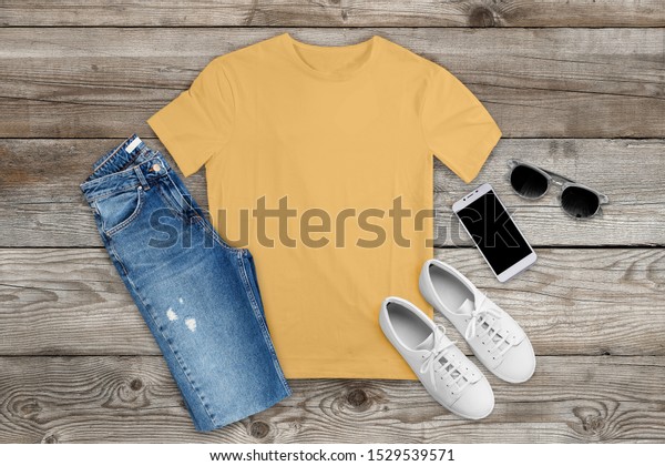 Download Bella Canvas 3001 Tshirt Mockup Shorts Stock Photo Edit Now 1529539571