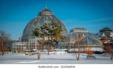 The Belle Isle Aquarium In Belle Isle Park, Detroit, Michigan During Winter