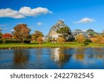 Belle Isle, Detroit, Michigan, USA with autumn foliage.