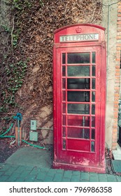 Bellingham Washington DC USA,January 16,2018.small Old Red Telephone House