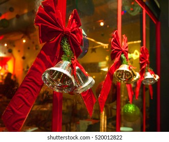 Bells With Christmas Decoration  In New York, Little Italy