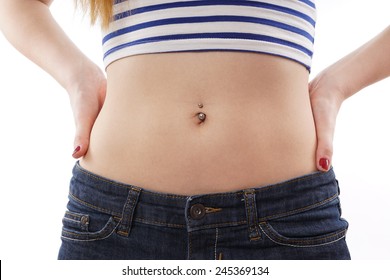 Belly Button Or Navel Piercing