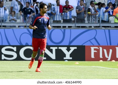 BELO HORIZONTE, BRAZIL - June 26, 2014: Masoud SHOJAEI Of Iran During The FIFA 2014 World Cup. Argentina Is Facing Iran In The Group F At Minerao Stadium