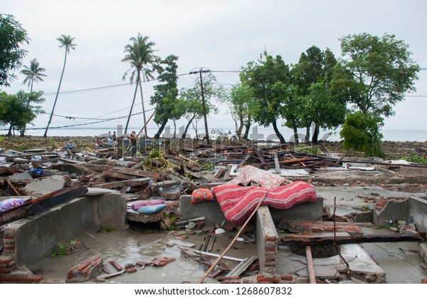 Belongings Tsunami Victims Left Behind Damaged Stock Photo Edit