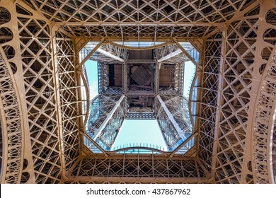 Below Eiffel Tower