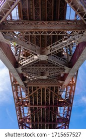 Below The Hell Gate Bridge In Astoria Queens New York