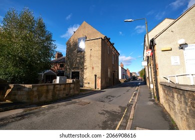 Belper, Derbyshire, UK 10 30 2021 Small Back Street Pub