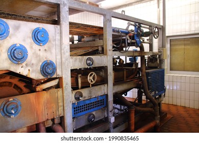 Belt Filter Press For Dewatering Sewage Sludge In A Sewage Treatment Plant