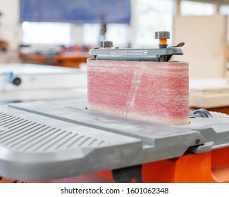 Belt Sander In Wood Shop