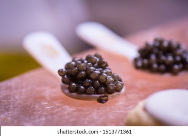 Beluga Caviar In A Spoon