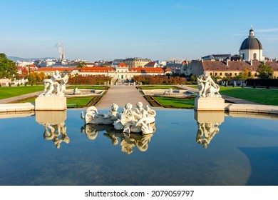 Belvedere Gardens In Autumn, Vienna, Austria