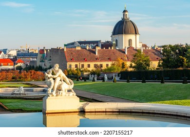 Belvedere Gardens In Autumn, Vienna, Austria