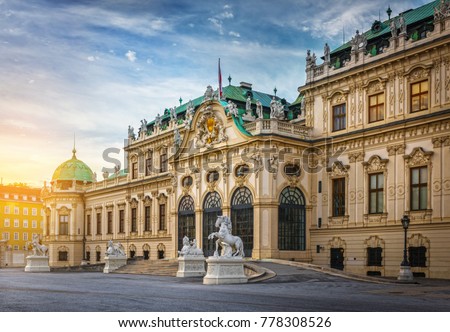 Belvedere Palace, Vienna, Austria.