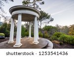 The Belvedere pavilion in the evening, Villa Montalvo County Park, Saratoga, south San Francisco bay area, California