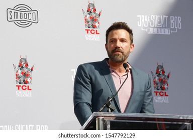 Ben Affleck at the Kevin Smith and Jason Mewes hands and footprint ceremony held at the TCL Chinese Theatre in Hollywood, USA on October 14, 2019.
