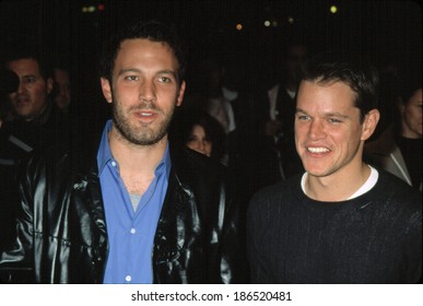 Ben Affleck And Matt Damon At Premiere Of PROJECT GREENLIGHT, NY 11/27/2001