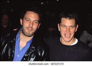 Ben Affleck And Matt Damon At Premiere Of PROJECT GREENLIGHT, NY 11/27/2001