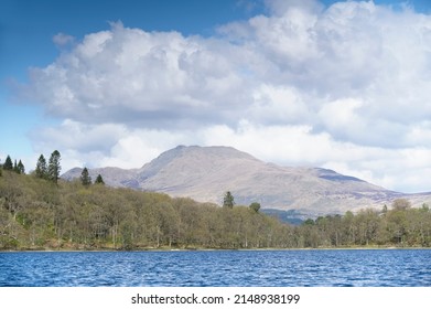 Ben Lomond view from Loch Lomond during the summer