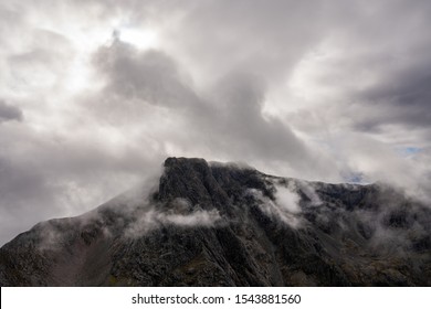 Ben Nevis Summit In Clouds