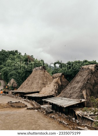 Bena megalithic traditional village, in Bajawa City, Flores which is still maintained and sustainable today