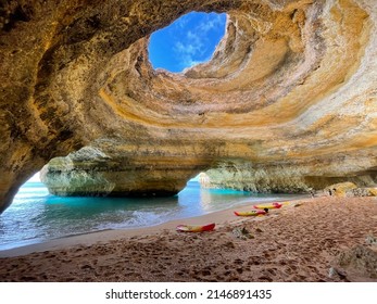 Benagil caves in algarve portugal  - Shutterstock ID 2146891435