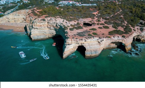 Benagil Sea Cave On The Algarve Coast, Portugal, Europe