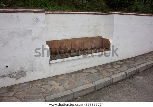 Bench Built Into Wall Spain Stock Photo Edit Now 289955234