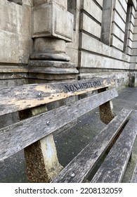 A Bench In Cape Town With The Words 'non Whites Only', Referring To The Apartheid Period In South Africa