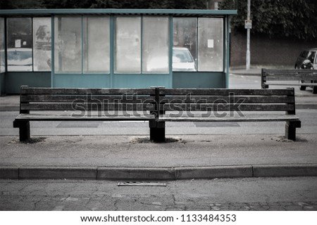 Similar – blau Obdachlose Tüte