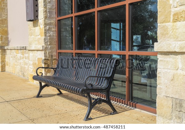 Bench Front Store Front Window Broad Stock Photo Edit Now 487458211