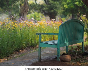 BENCH IN THE GARDEN