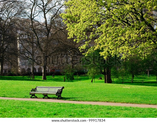 Bench Hyde Park London Stock Photo Edit Now 99917834