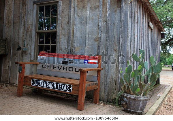 Bench Made Wood Tailgate Pickup Truck Stock Photo Edit Now