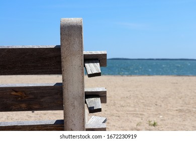 Bench At Orient Beach State Park